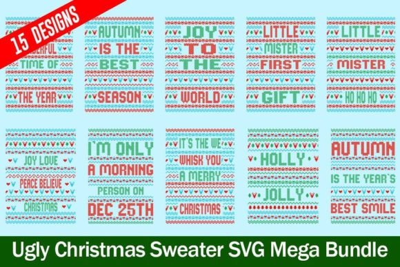 Download Ugly Sweater Pattern Svgs Bundle - Premium Resources