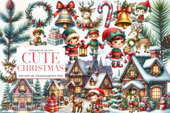 Download Cute Christmas Clipart - Art Collection