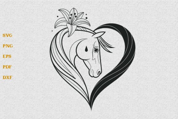 Download Horse Heart SVG Horse Lover SVG Cut File - Art Collection