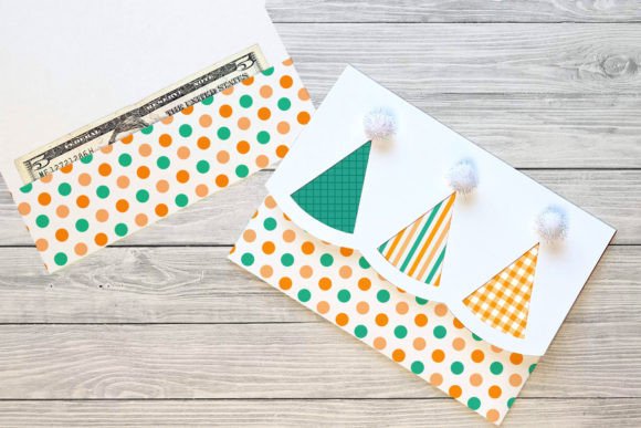 Download Party Hat Money Holder Card SVG - Art Collection