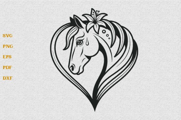 Download Horse Heart SVG Horse Lover SVG Cut File - Art Collection