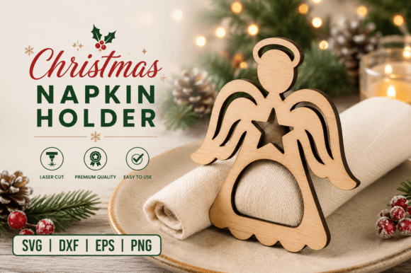 Download Angel Star Napkin Holder SVG - Star Collection