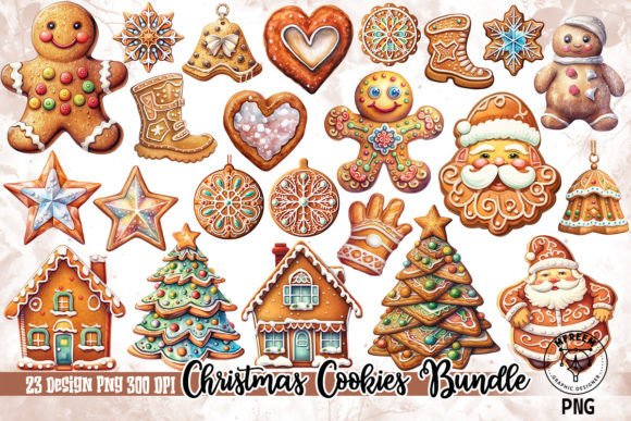 Download Christmas Cookies Bundle Clipart PNG - Art Collection