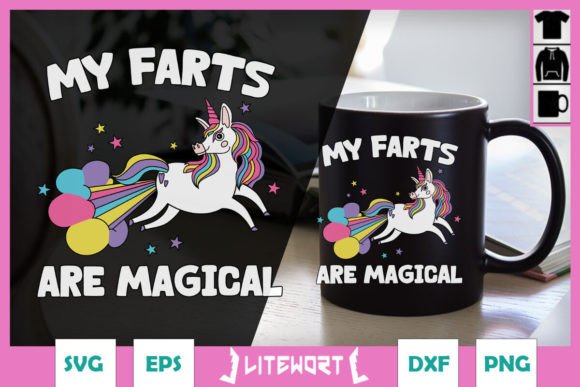 Download My Farts Are Magical Funny Unicorn SVG - Art Collection