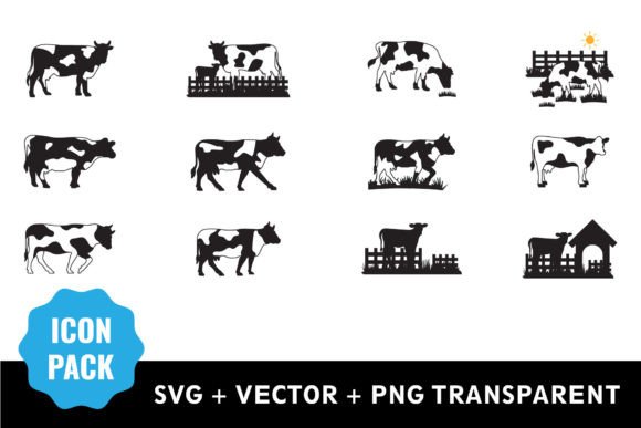 Download Cow Line Art Icon Bundle Svg - Art Collection