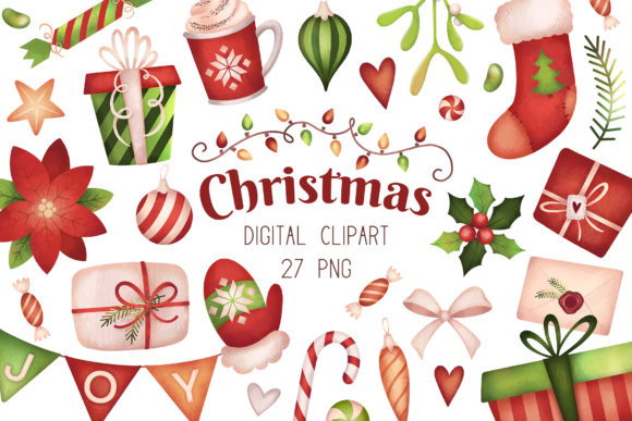 Download Christmas Clipart, Holiday Graphics - Art Collection