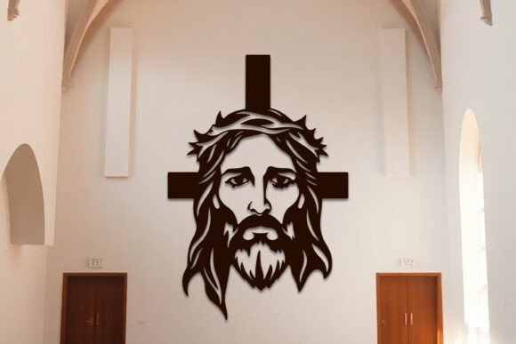 Download Laser Cut Jesus Cross Sign Wall Art SVG - Art Collection