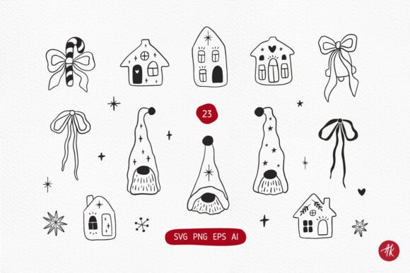 Download Christmas Gnomes SVG Files, Xmas Clipart - Art Collection