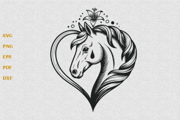 Download Horse Heart SVG Horse Lover SVG Cut File - Art Collection