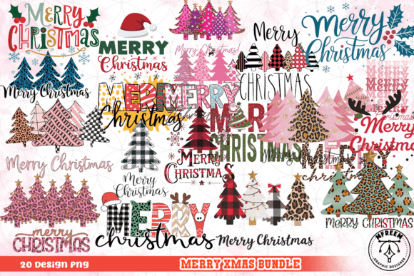 Download Merry Xmas Bundle Clipart PNG - Art Collection