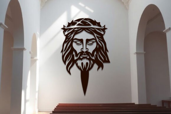 Download Laser Cut Jesus Cross Sign Wall Art SVG - Art Collection