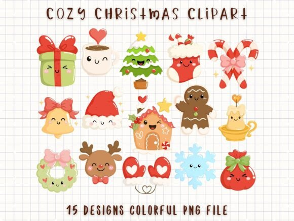 Download Cozy Christmas Clipart Cute Holiday PNG - Art Collection
