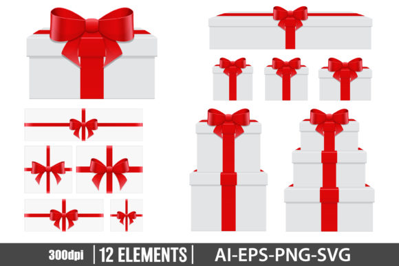 Download Present Box Clipart Set - Art Collection