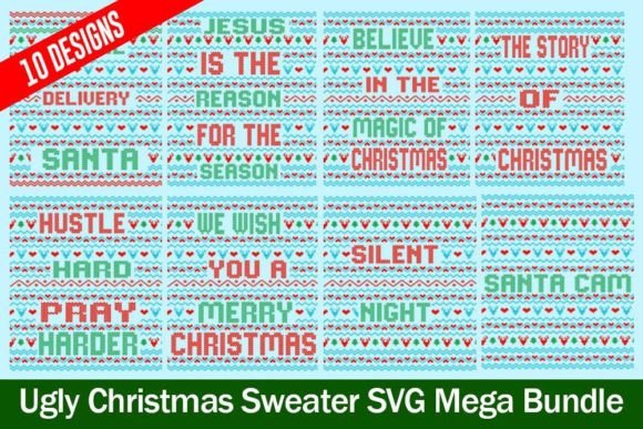 Download Vintage Ugly Sweater SVG Design Bundle - Premium Bundle