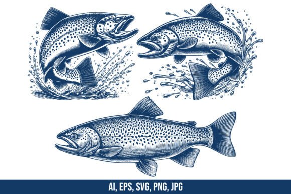Download Trout Fish Vector Clipart - Art Collection