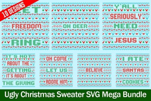 Download Vintage Ugly Sweater SVG Bundle - Premium Bundle