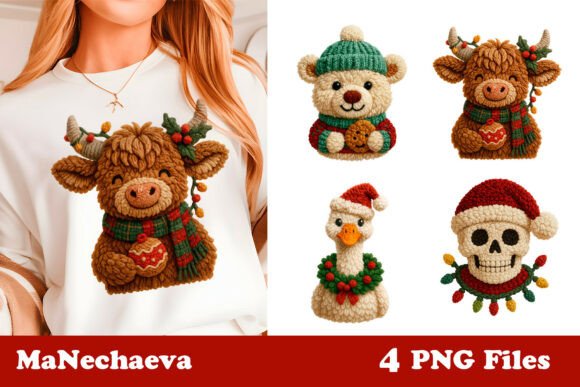 Download Latch Hook Yarn Christmas Clipart PNG - Art Collection